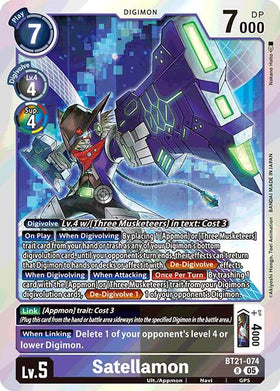 Satellamon [BT21-074 R] [World Convergence] Foil