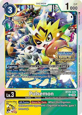 Pulsemon (Regionals 25-26 Champion Card Set Season 1) [BT20-029 C] [Release Special Booster 2.5] Foil