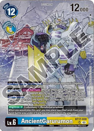 AncientGarurumon (Tamer's Selection Box Ver. Championship 2024) [BT17-028 SR] [Secret Crisis] Foil