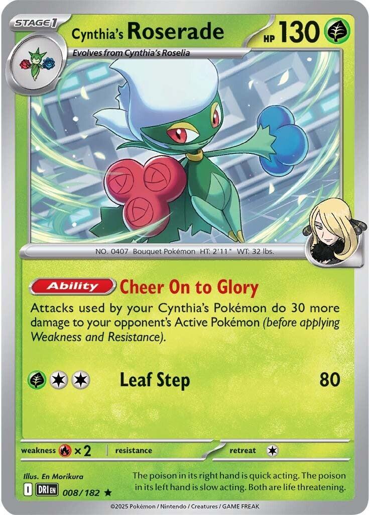 Cynthia's Roserade [008/182] [Destined Rivals] Holofoil