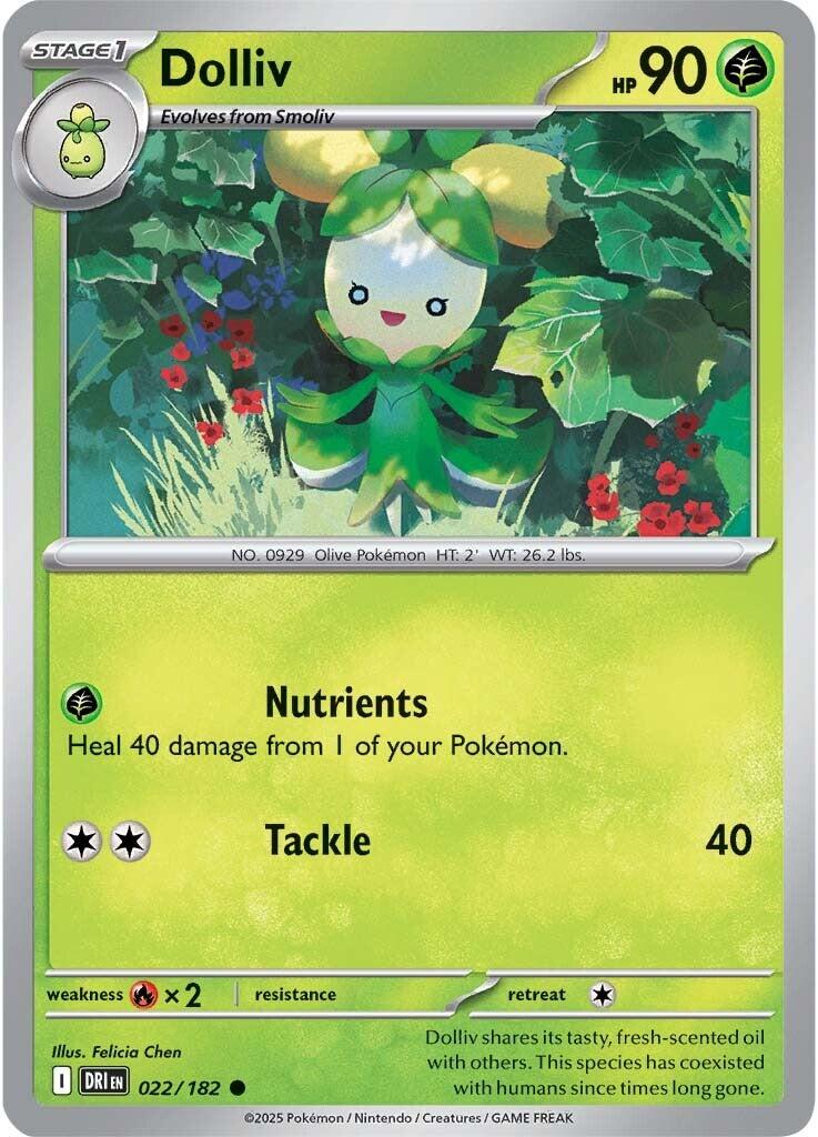 Dolliv [022/182] [Destined Rivals] Reverse Holofoil
