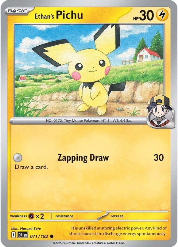Ethan's Pichu [071/182] [Destined Rivals] Reverse Holofoil