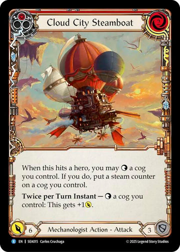 Cloud City Steamboat (Red) [SEA015] [High Seas] Rainbow Foil