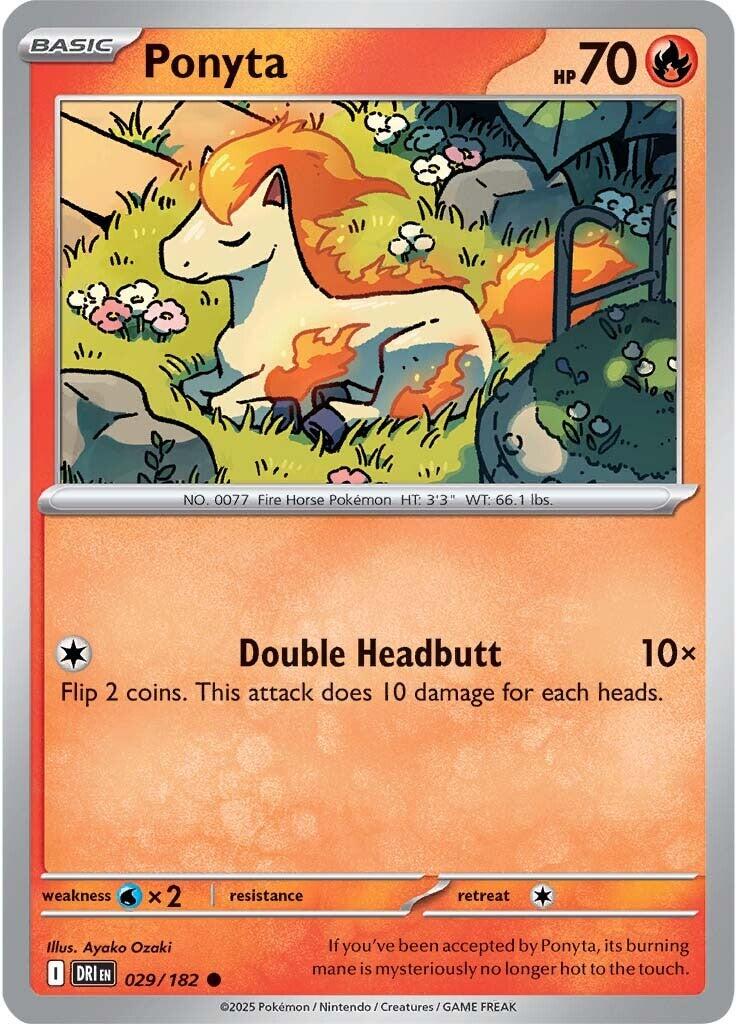 Ponyta [029/182] [Destined Rivals] Reverse Holofoil