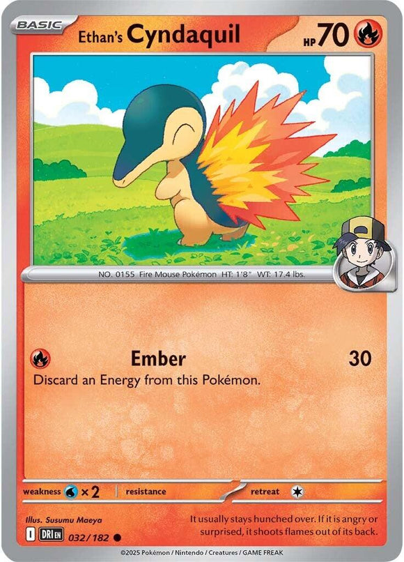 Ethan's Cyndaquil [032/182] [Destined Rivals] Reverse Holofoil