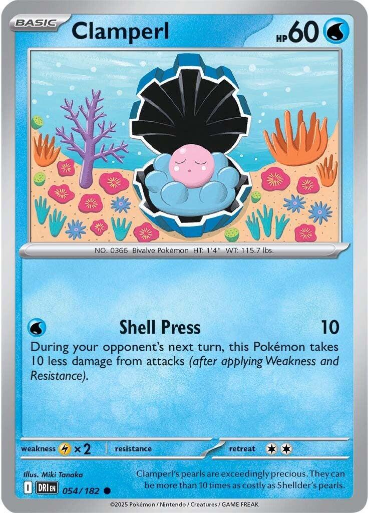 Clamperl - 054/182 [054/182] [Destined Rivals] Reverse Holofoil