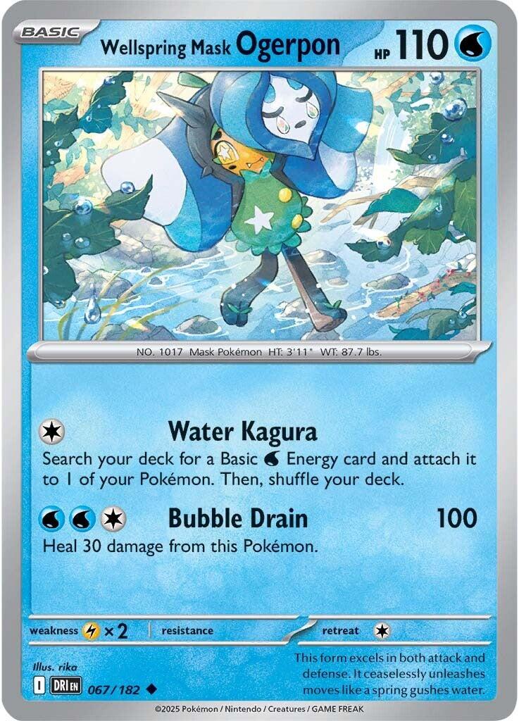 Wellspring Mask Ogerpon [067/182] [Destined Rivals] Reverse Holofoil