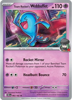 Team Rocket's Wobbuffet [082/182] [Destined Rivals] Holofoil