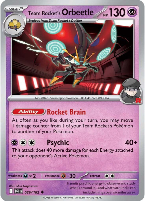 Team Rocket's Orbeetle - 089/182 [089/182] [Destined Rivals]