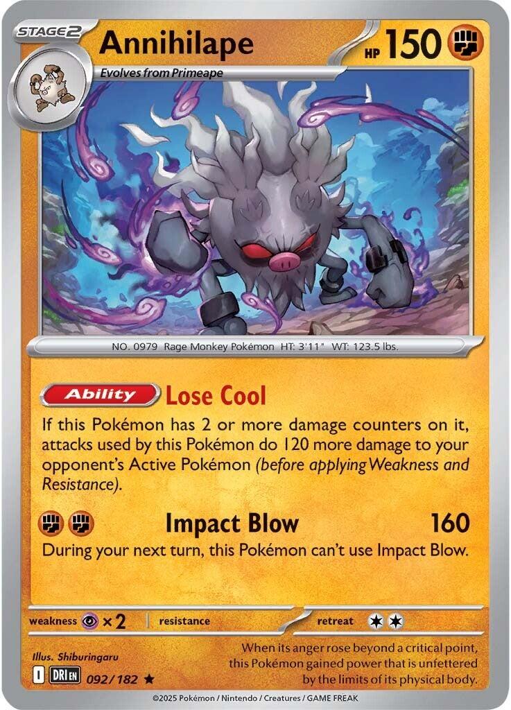 Annihilape [092/182] [Destined Rivals] Holofoil