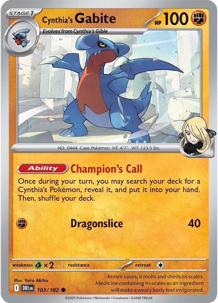 Cynthia's Gabite [103/182] [Destined Rivals]