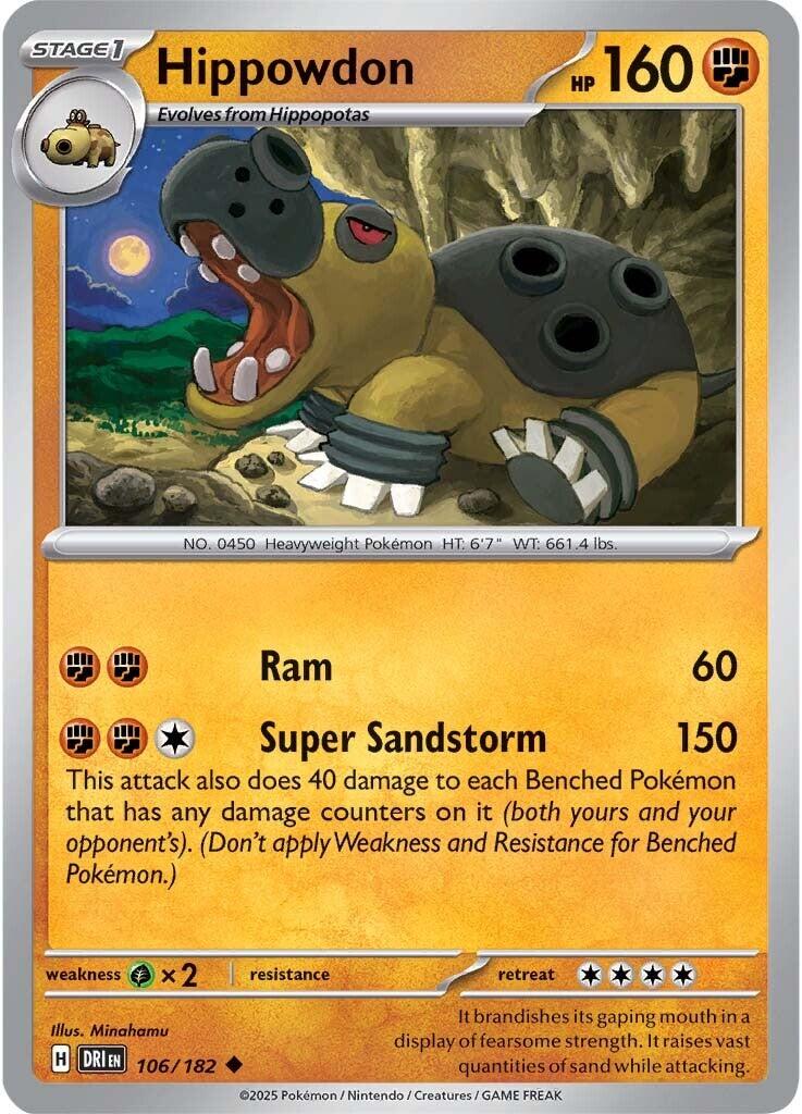 Hippowdon [106/182] [Destined Rivals] Reverse Holofoil