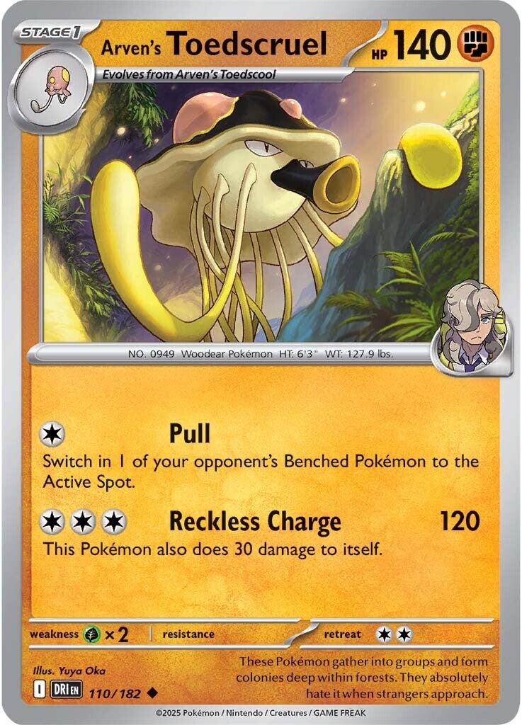Arven's Toedscruel [110/182] [Destined Rivals] Reverse Holofoil