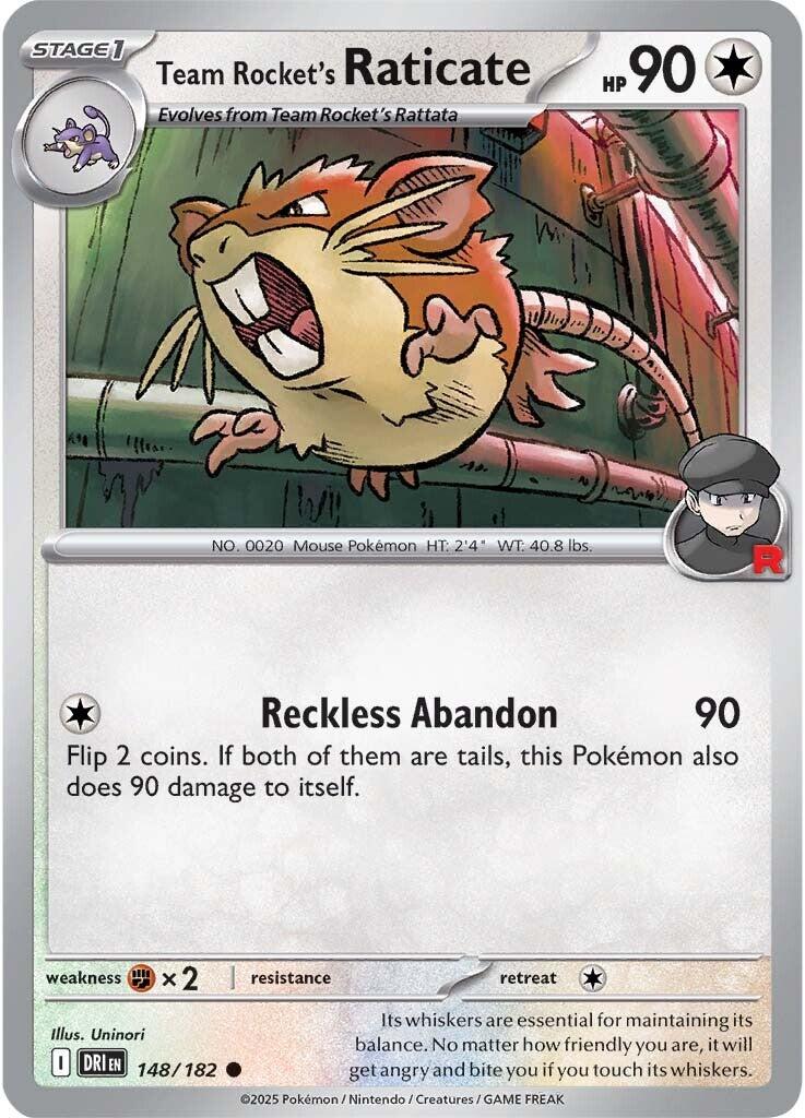Team Rocket's Raticate - 148/182 [148/182] [Destined Rivals]