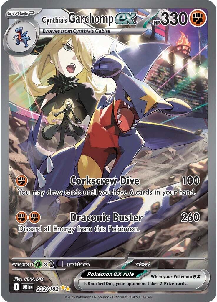 Cynthia's Garchomp ex - 232/182 [232/182] [Destined Rivals] Holofoil
