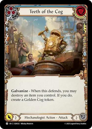 Teeth of the Cog (Blue) [SEA032] [High Seas] Rainbow Foil