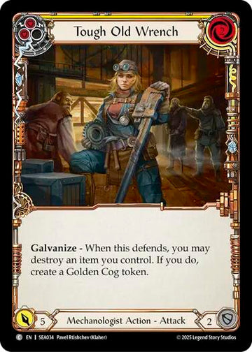 Tough Old Wrench (Yellow) [SEA034] [High Seas] Rainbow Foil