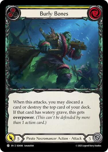 Burly Bones (Yellow) [SEA066] [High Seas] Rainbow Foil