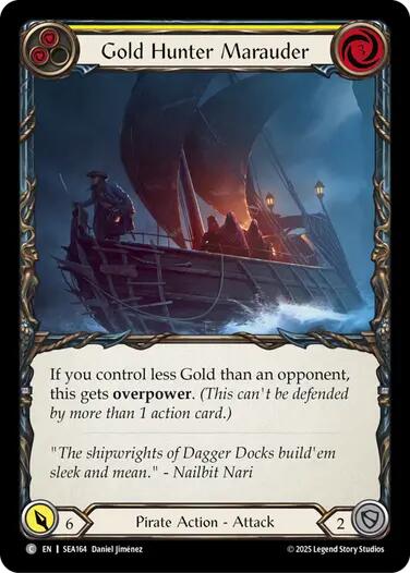 Gold Hunter Marauder [SEA164] [High Seas] Rainbow Foil