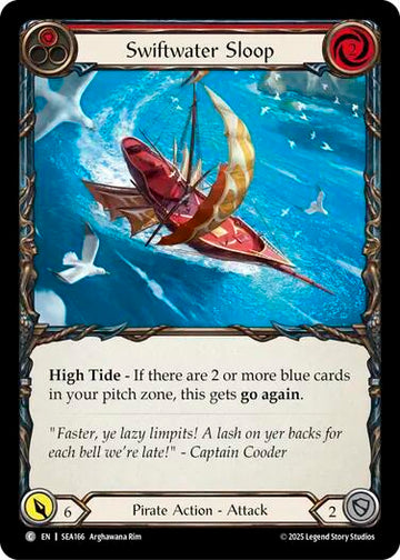 Swiftwater Sloop (Red) [SEA166] [High Seas] Rainbow Foil