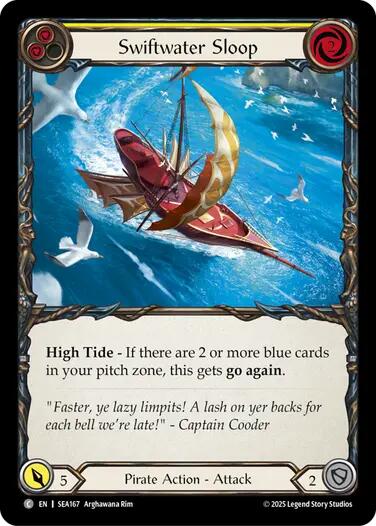 Swiftwater Sloop (Yellow) [SEA167] [High Seas] Rainbow Foil