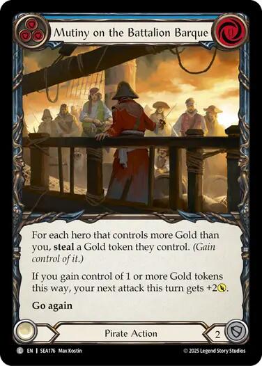 Mutiny on the Battalion Barque [SEA176] [High Seas] Rainbow Foil
