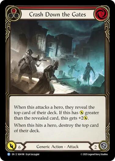 Crash Down the Gates (Red) [SEA198] [High Seas]