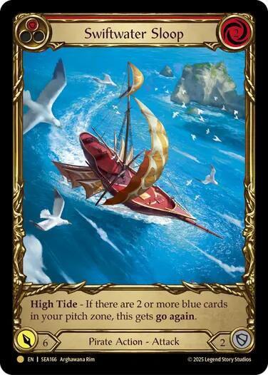 Swiftwater Sloop (Red) (Treasure) [SEA166] [High Seas] Cold Foil