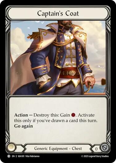 Captain's Coat (Treasure) [SEA181] [High Seas] Cold Foil