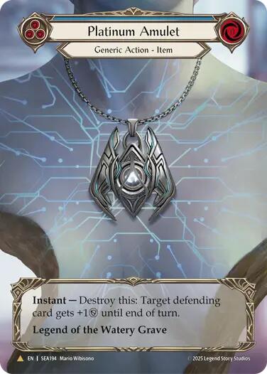 Platinum Amulet (Treasure) [SEA194] [High Seas] Cold Foil