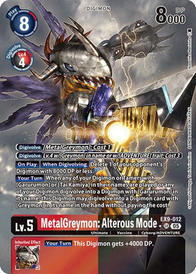 MetalGreymon: Alterous Mode (Alternate Art) [EX9-012 SR] [Versus Monsters] Foil