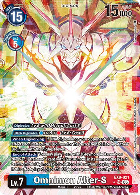 Omnimon Alter-S (Alternate Art) [EX9-021 SR] [Versus Monsters] Foil