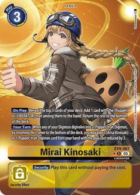 Mirai Kinosaki (Alternate Art) [EX9-067 R] [Versus Monsters] Foil