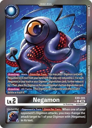 Negamon (Limited Foil) [EX9-005 U] [Versus Monsters] Foil