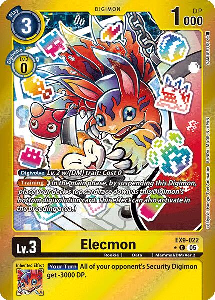Elecmon (Limited Foil) [EX9-022 C] [Versus Monsters] Foil
