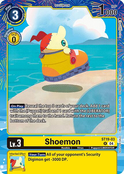 Shoemon (Regulation Battle Vol. 2) [ST19-03 R] [Digimon Promotion Cards]