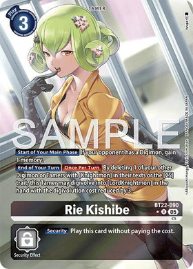Rie Kishibe (Alternate Art) [BT22-090 R] [Cyber Eden] Foil
