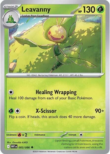 Leavanny [003/086] [White Flare] Reverse Holofoil
