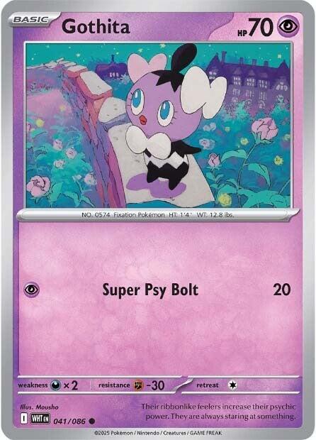 Gothita [041/086] [White Flare] Reverse Holofoil