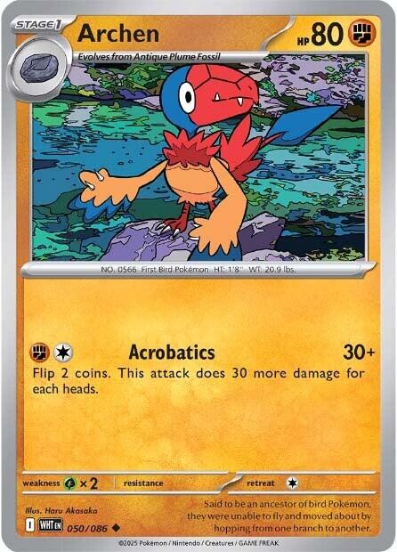Archen [050/086] [White Flare] Reverse Holofoil