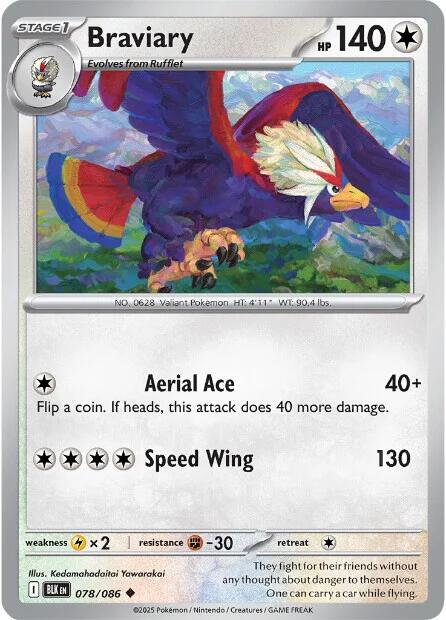 Braviary [078/086] [Black Bolt]