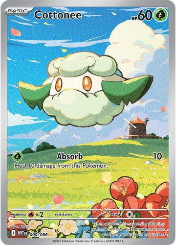 Cottonee [090/086] [White Flare] Holofoil