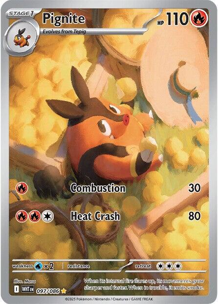 Pignite [097/086] [White Flare] Holofoil