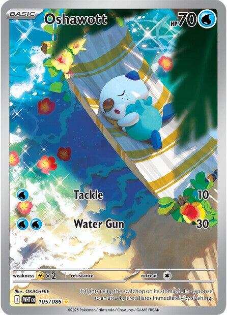 Oshawott [105/086] [White Flare] Holofoil
