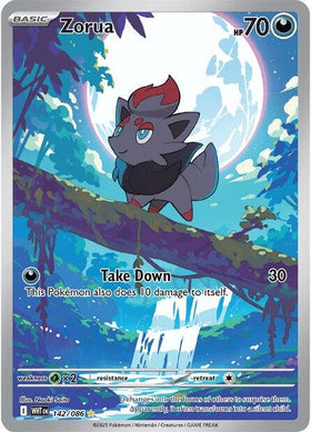 Zorua [142/086] [White Flare] Holofoil