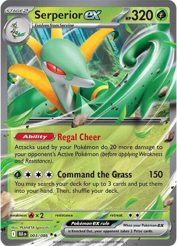 Serperior ex [003/086] [Black Bolt] Holofoil