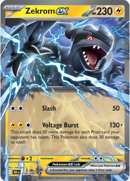 Zekrom ex [034/086] [Black Bolt] Holofoil