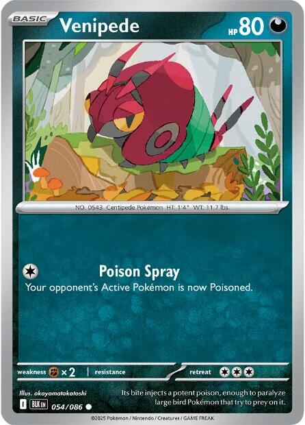 Venipede [054/086] [Black Bolt]
