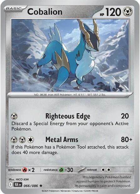 Cobalion [066/086] [Black Bolt] Reverse Holofoil