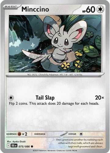 Minccino [075/086] [Black Bolt] Reverse Holofoil